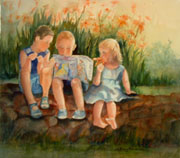 children watercolor